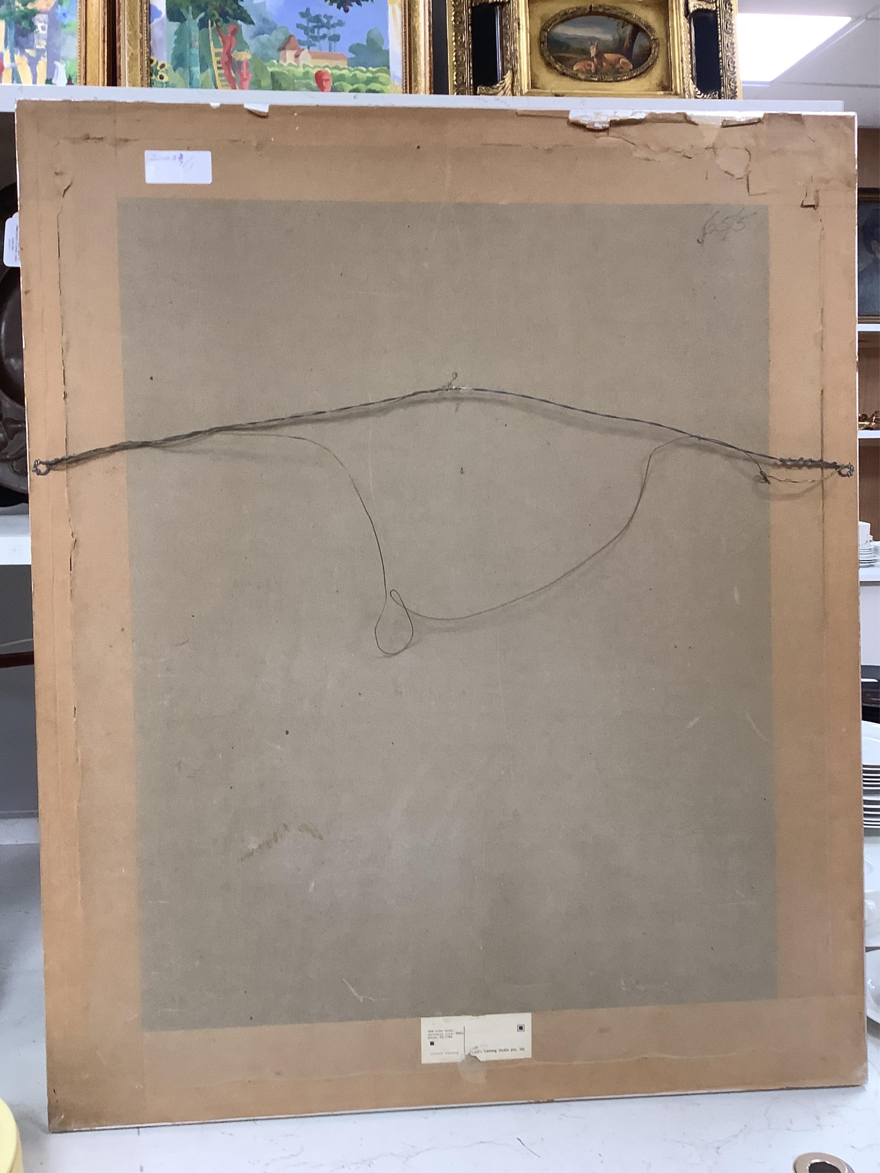 Australian school, still life of hydrangeas, indistinctly signed, watercolour, 59 x 45cm